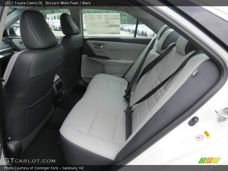 Rear Seat of 2017 Camry SE