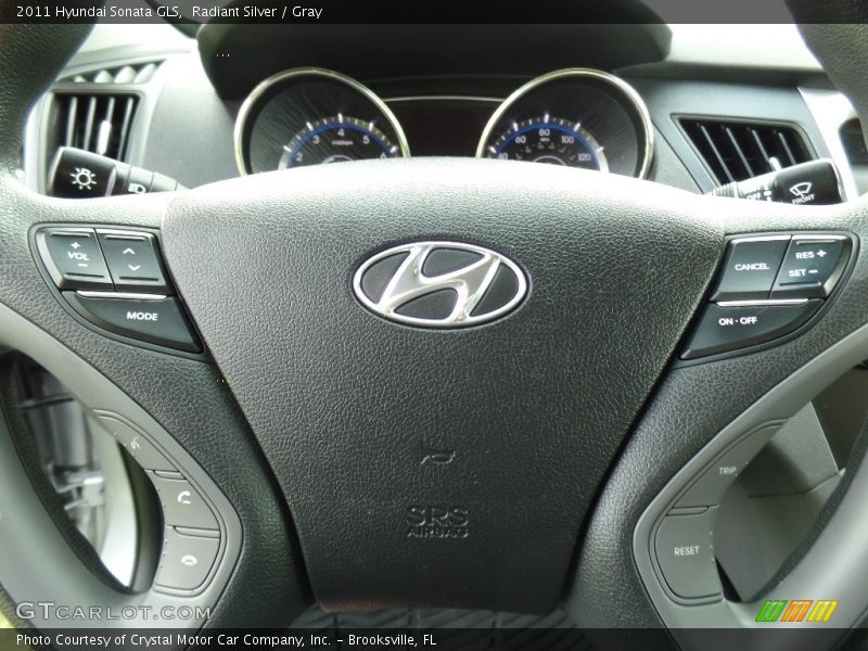 Radiant Silver / Gray 2011 Hyundai Sonata GLS