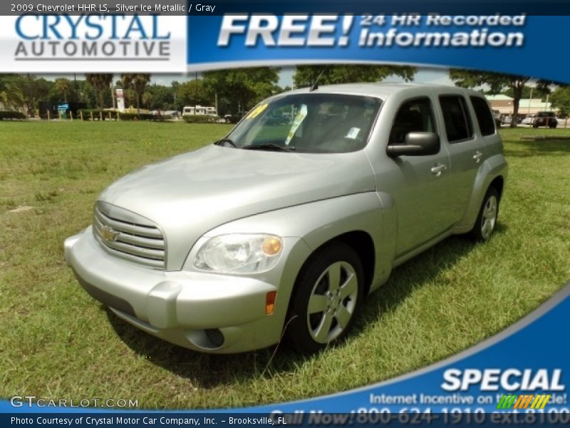 Silver Ice Metallic / Gray 2009 Chevrolet HHR LS