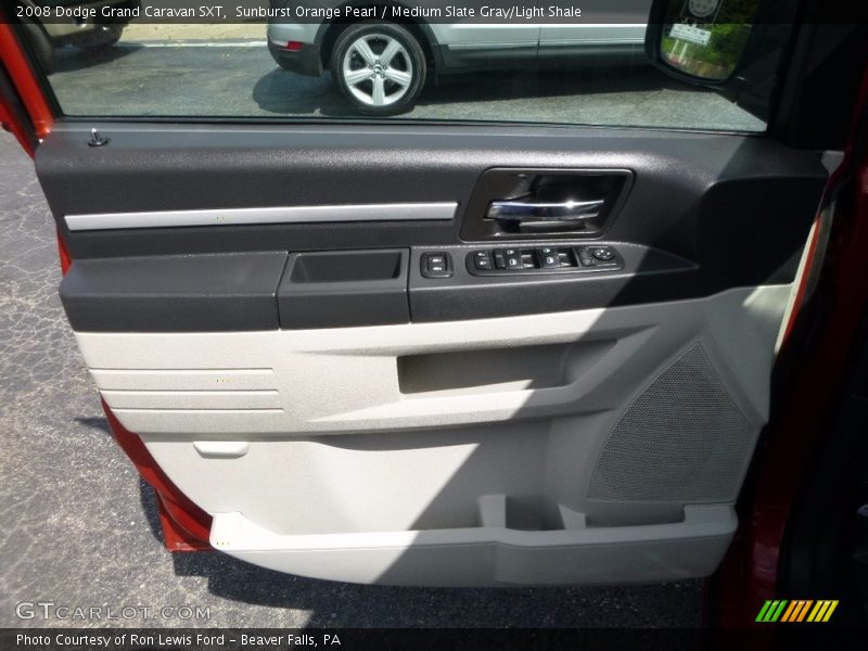 Sunburst Orange Pearl / Medium Slate Gray/Light Shale 2008 Dodge Grand Caravan SXT