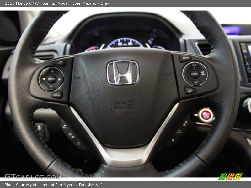 Modern Steel Metallic / Gray 2016 Honda CR-V Touring