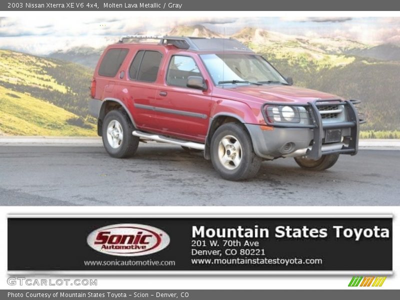 Molten Lava Metallic / Gray 2003 Nissan Xterra XE V6 4x4