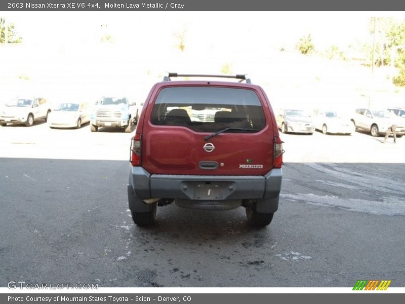 Molten Lava Metallic / Gray 2003 Nissan Xterra XE V6 4x4