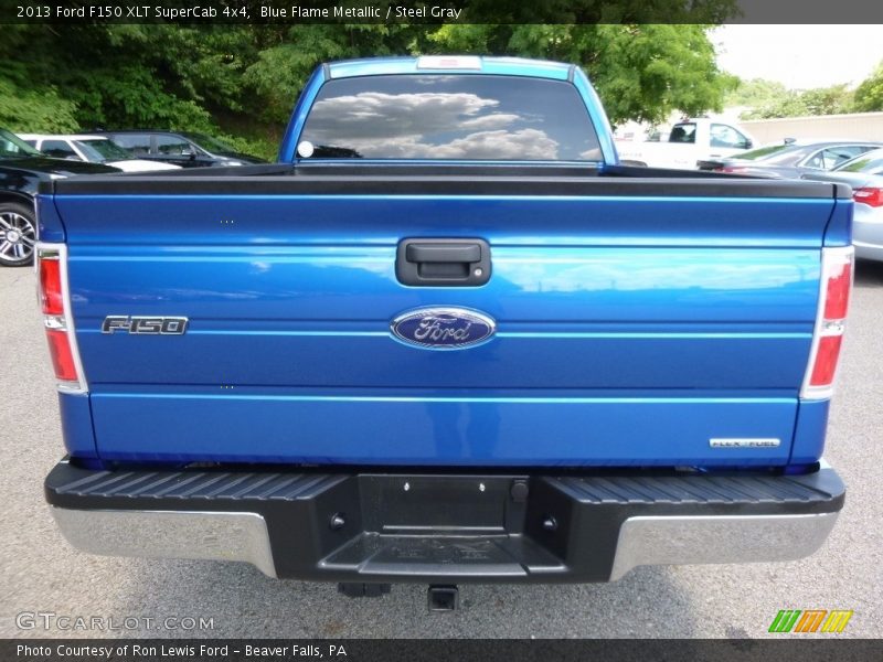 Blue Flame Metallic / Steel Gray 2013 Ford F150 XLT SuperCab 4x4