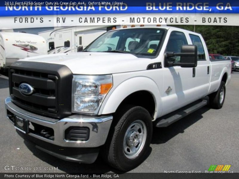 Oxford White / Steel 2011 Ford F350 Super Duty XL Crew Cab 4x4