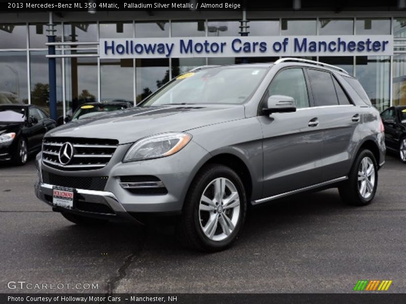 Palladium Silver Metallic / Almond Beige 2013 Mercedes-Benz ML 350 4Matic