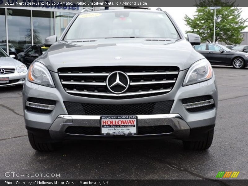 Palladium Silver Metallic / Almond Beige 2013 Mercedes-Benz ML 350 4Matic