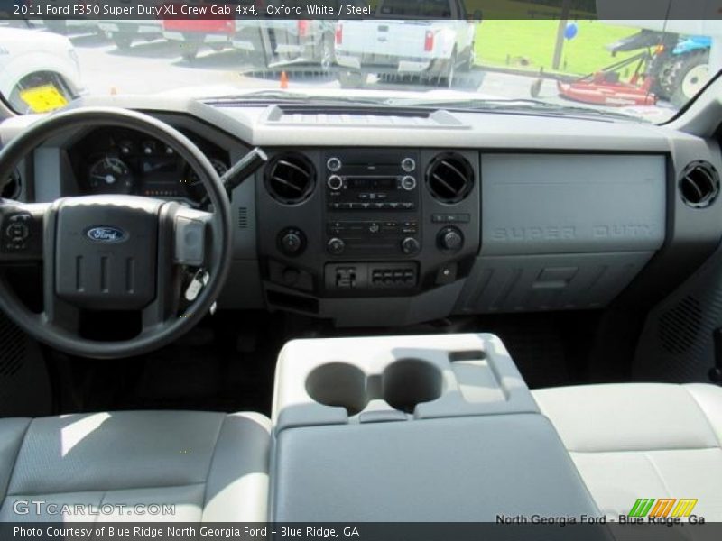 Oxford White / Steel 2011 Ford F350 Super Duty XL Crew Cab 4x4