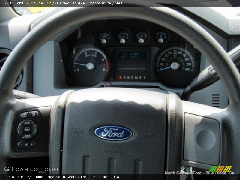Oxford White / Steel 2011 Ford F350 Super Duty XL Crew Cab 4x4