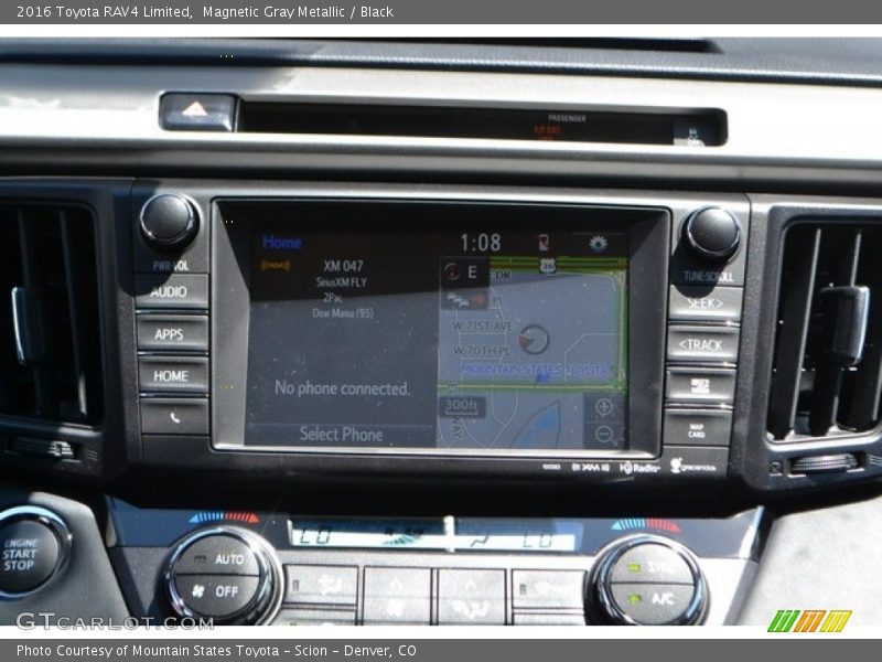 Magnetic Gray Metallic / Black 2016 Toyota RAV4 Limited
