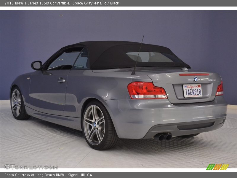 Space Gray Metallic / Black 2013 BMW 1 Series 135is Convertible