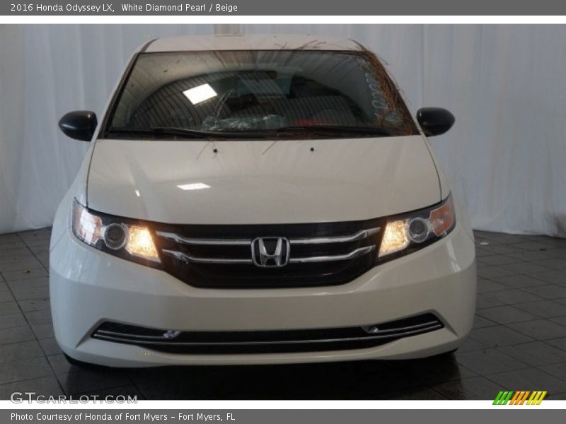 White Diamond Pearl / Beige 2016 Honda Odyssey LX