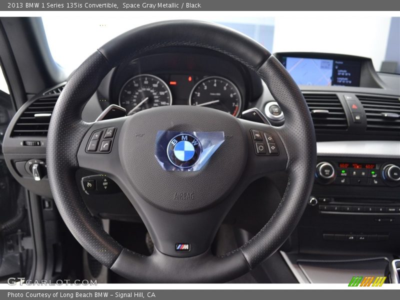 Space Gray Metallic / Black 2013 BMW 1 Series 135is Convertible