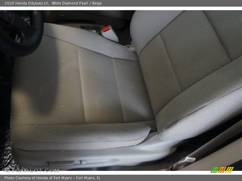 White Diamond Pearl / Beige 2016 Honda Odyssey LX