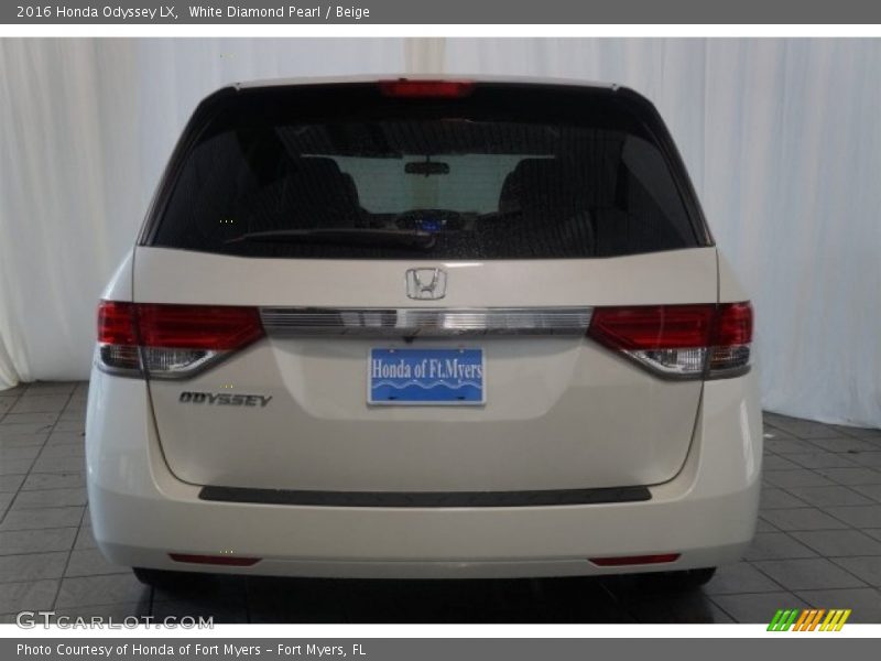 White Diamond Pearl / Beige 2016 Honda Odyssey LX