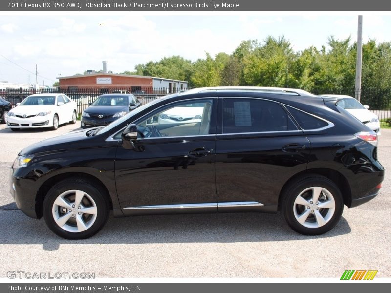 Obsidian Black / Parchment/Espresso Birds Eye Maple 2013 Lexus RX 350 AWD