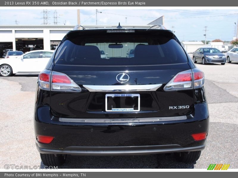 Obsidian Black / Parchment/Espresso Birds Eye Maple 2013 Lexus RX 350 AWD