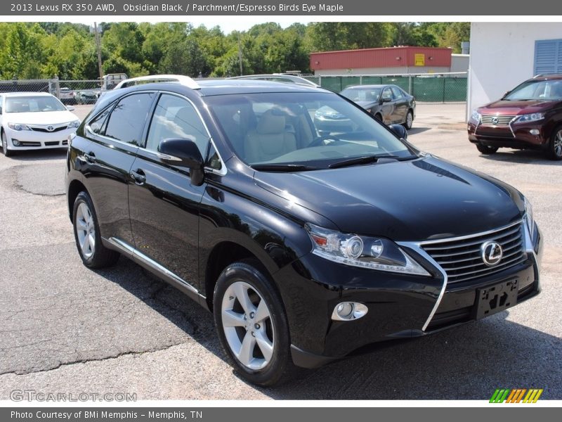 Obsidian Black / Parchment/Espresso Birds Eye Maple 2013 Lexus RX 350 AWD