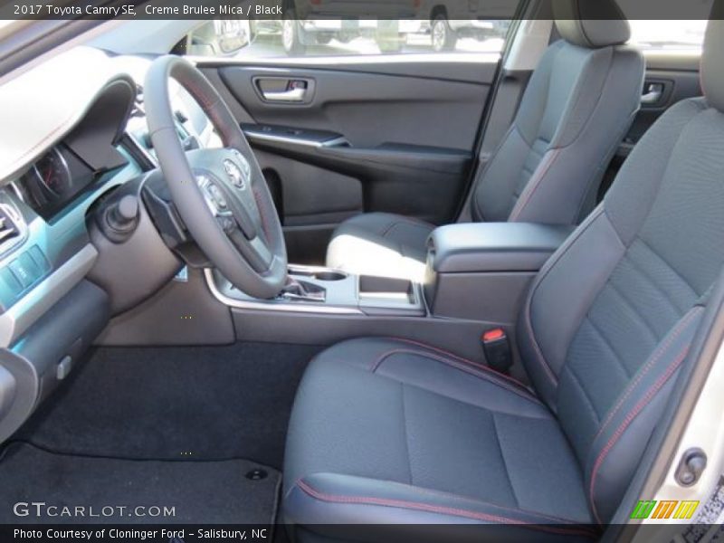 Creme Brulee Mica / Black 2017 Toyota Camry SE