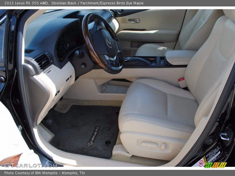 Obsidian Black / Parchment/Espresso Birds Eye Maple 2013 Lexus RX 350 AWD