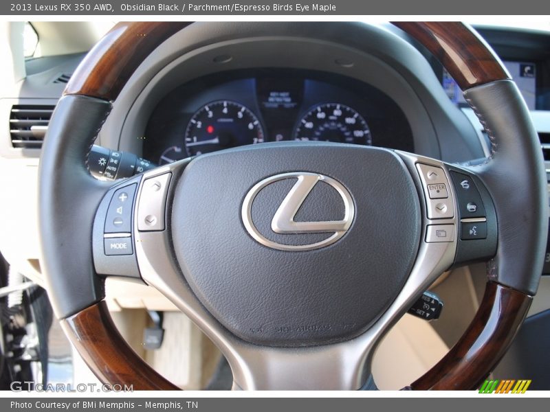 Obsidian Black / Parchment/Espresso Birds Eye Maple 2013 Lexus RX 350 AWD