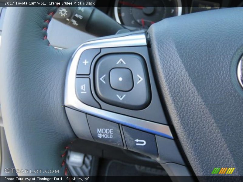 Creme Brulee Mica / Black 2017 Toyota Camry SE