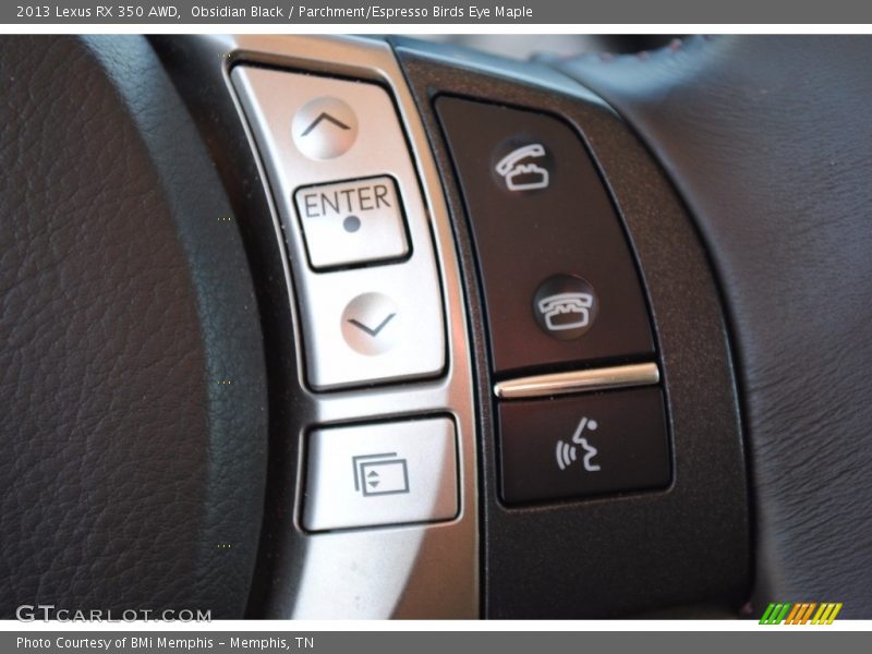 Obsidian Black / Parchment/Espresso Birds Eye Maple 2013 Lexus RX 350 AWD
