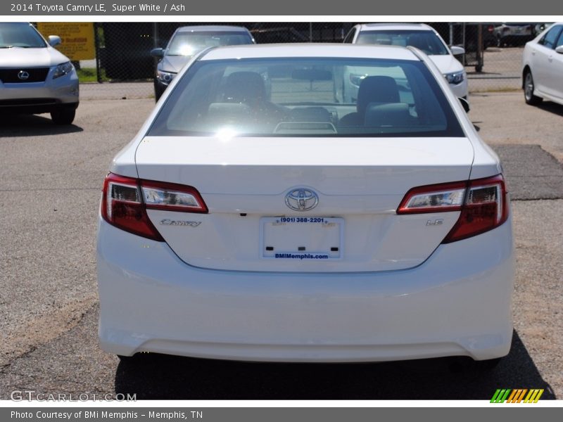 Super White / Ash 2014 Toyota Camry LE