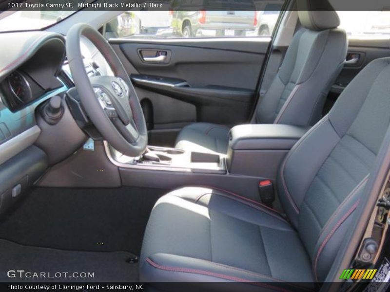 Midnight Black Metallic / Black 2017 Toyota Camry SE