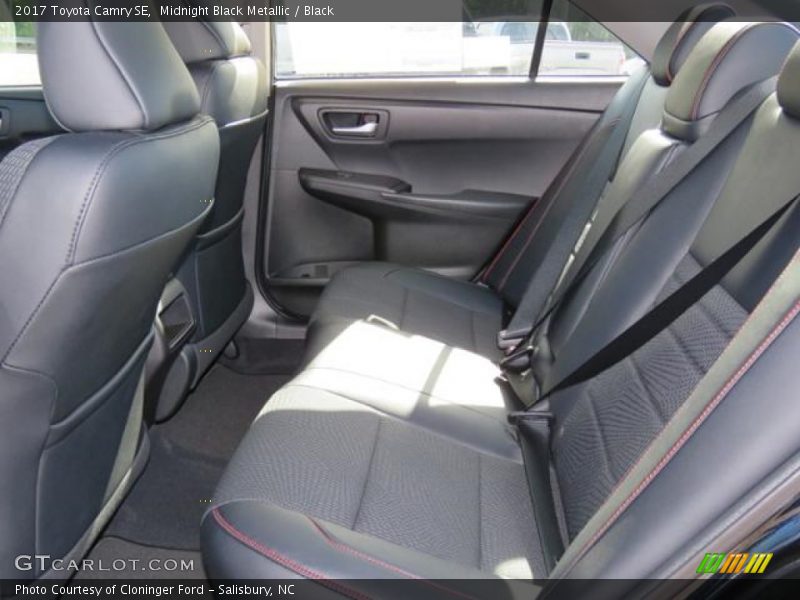 Rear Seat of 2017 Camry SE