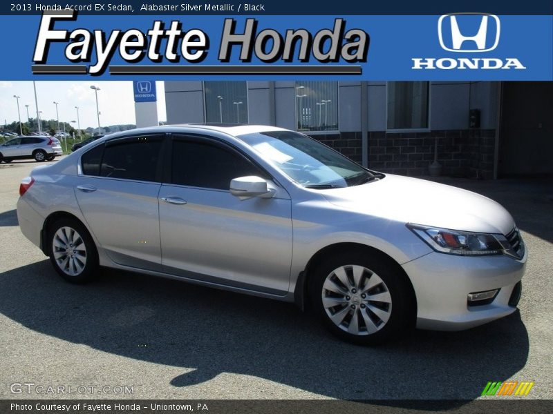 Alabaster Silver Metallic / Black 2013 Honda Accord EX Sedan