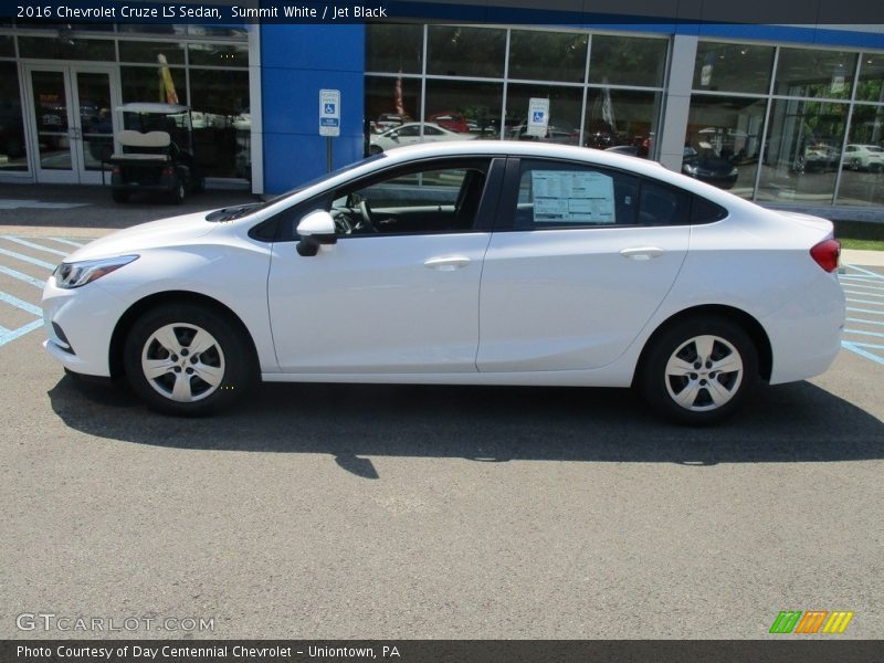 Summit White / Jet Black 2016 Chevrolet Cruze LS Sedan