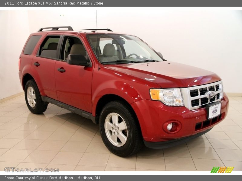 Sangria Red Metallic / Stone 2011 Ford Escape XLT V6