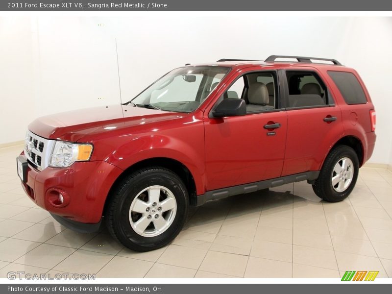 Sangria Red Metallic / Stone 2011 Ford Escape XLT V6