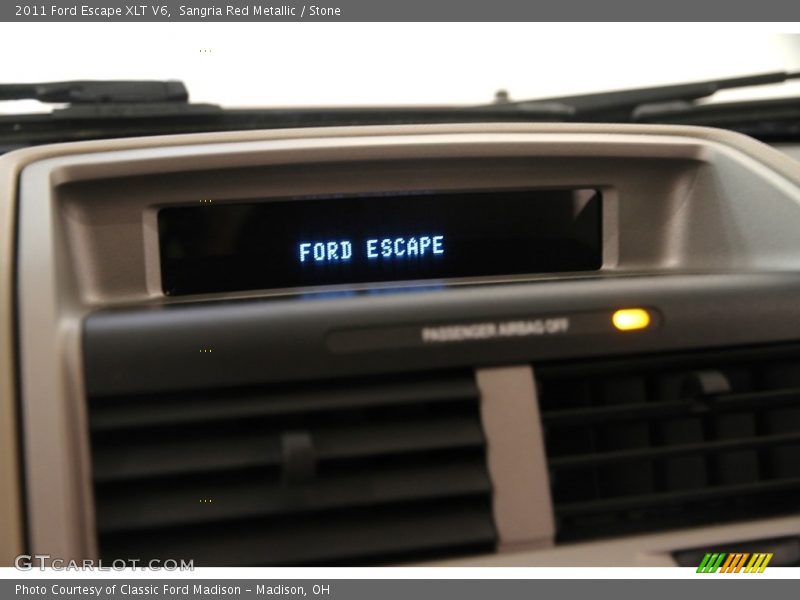 Sangria Red Metallic / Stone 2011 Ford Escape XLT V6