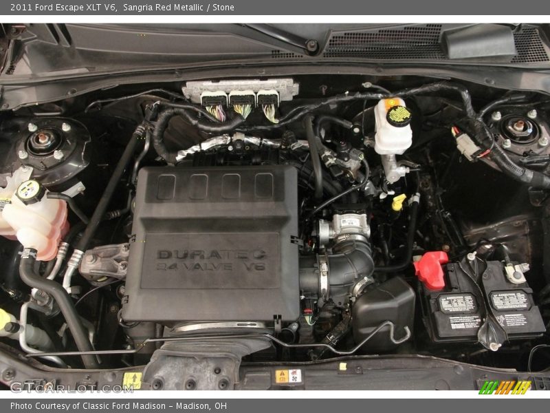 Sangria Red Metallic / Stone 2011 Ford Escape XLT V6