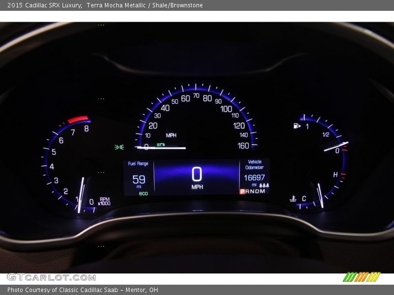 Terra Mocha Metallic / Shale/Brownstone 2015 Cadillac SRX Luxury