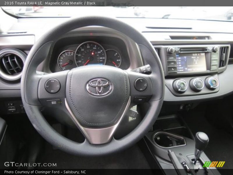 Magnetic Gray Metallic / Black 2016 Toyota RAV4 LE