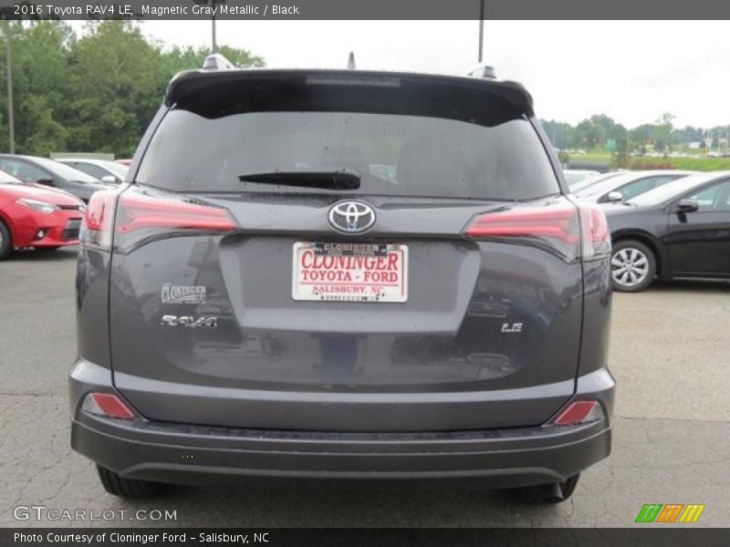 Magnetic Gray Metallic / Black 2016 Toyota RAV4 LE