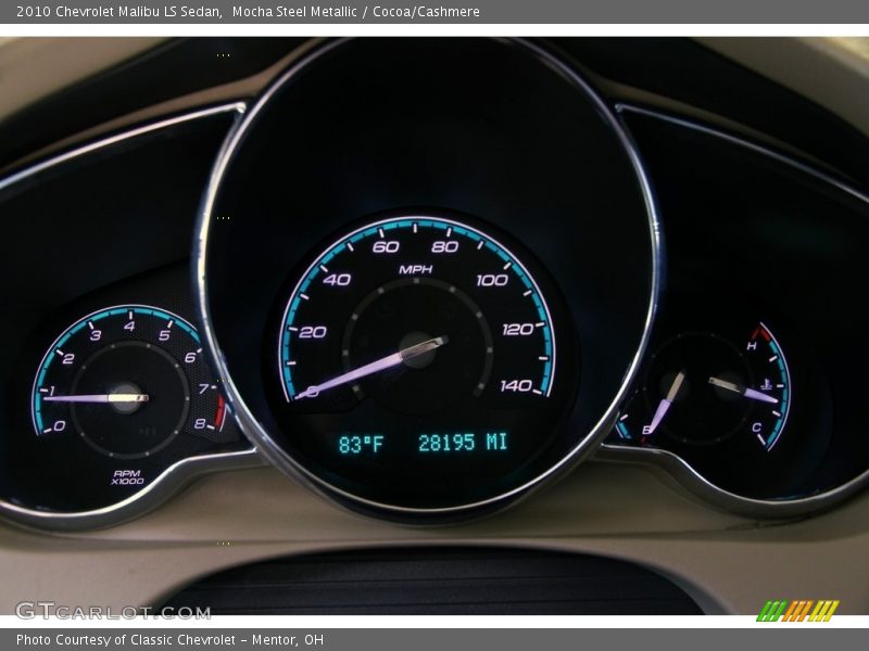 Mocha Steel Metallic / Cocoa/Cashmere 2010 Chevrolet Malibu LS Sedan