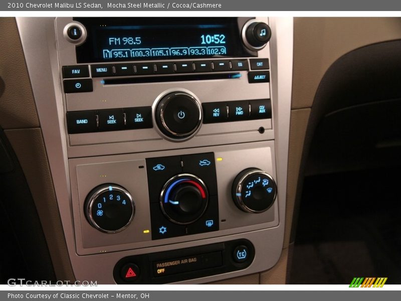 Mocha Steel Metallic / Cocoa/Cashmere 2010 Chevrolet Malibu LS Sedan