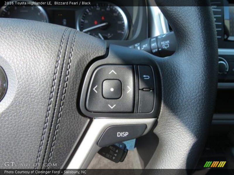 Blizzard Pearl / Black 2016 Toyota Highlander LE