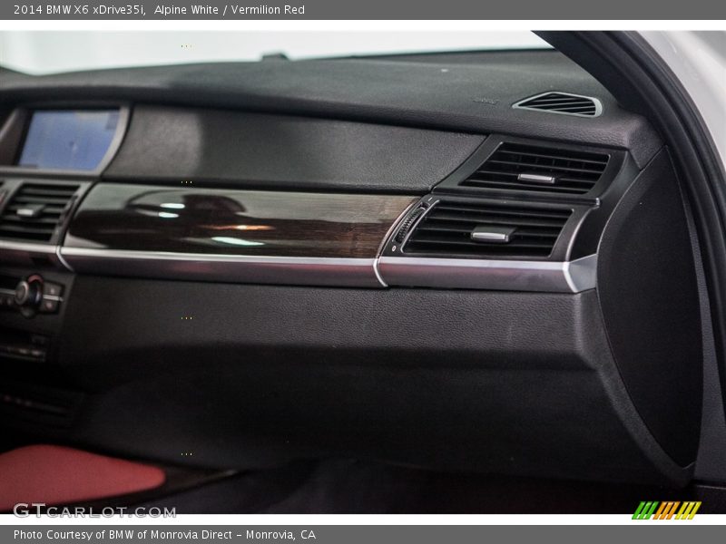 Alpine White / Vermilion Red 2014 BMW X6 xDrive35i