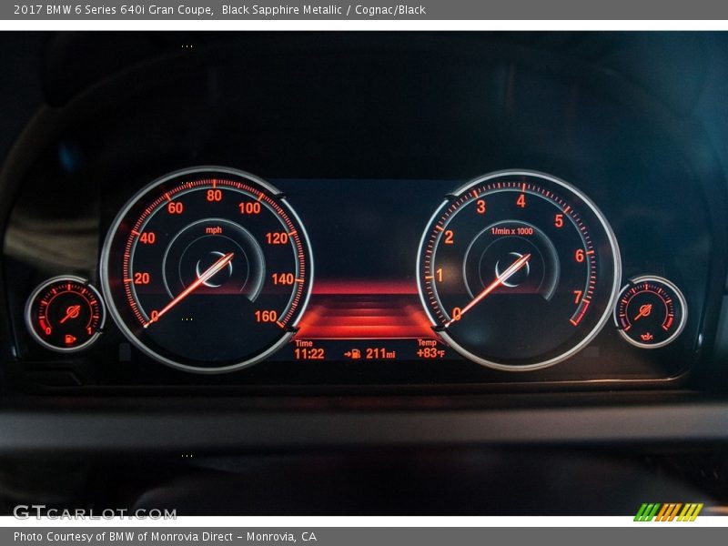  2017 6 Series 640i Gran Coupe 640i Gran Coupe Gauges