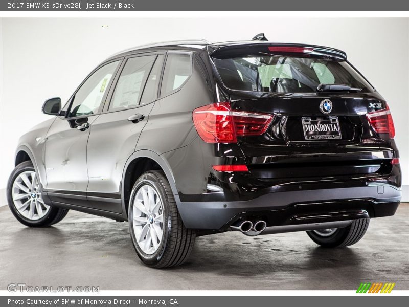 Jet Black / Black 2017 BMW X3 sDrive28i