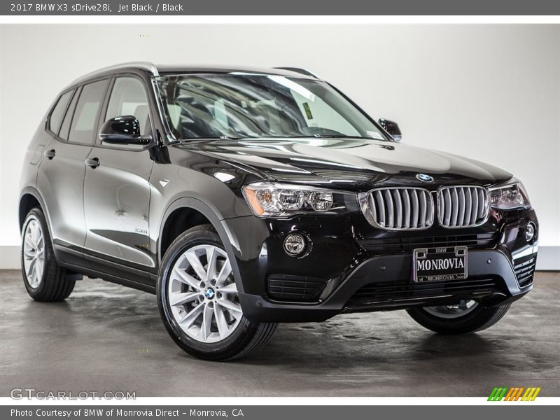 Jet Black / Black 2017 BMW X3 sDrive28i