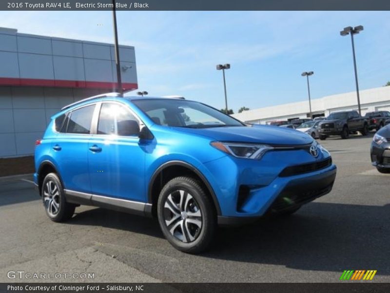 Electric Storm Blue / Black 2016 Toyota RAV4 LE