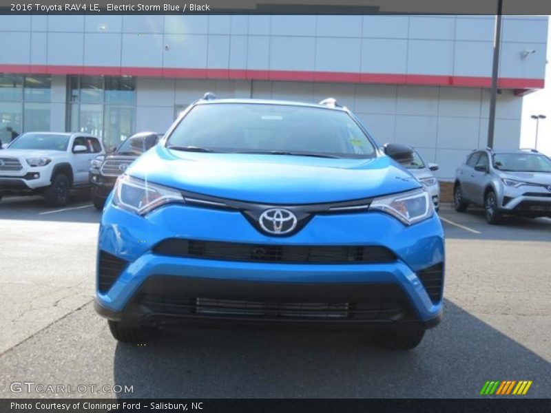 Electric Storm Blue / Black 2016 Toyota RAV4 LE