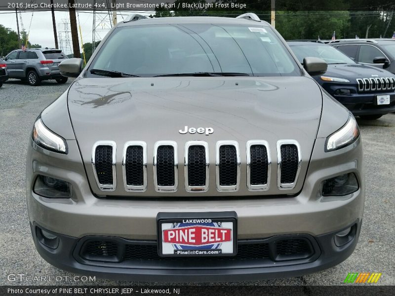 Light Brownstone Pearl / Black/Light Frost Beige 2016 Jeep Cherokee Latitude 4x4