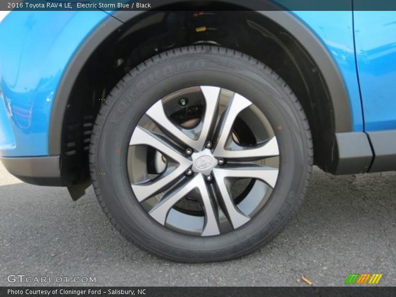 Electric Storm Blue / Black 2016 Toyota RAV4 LE